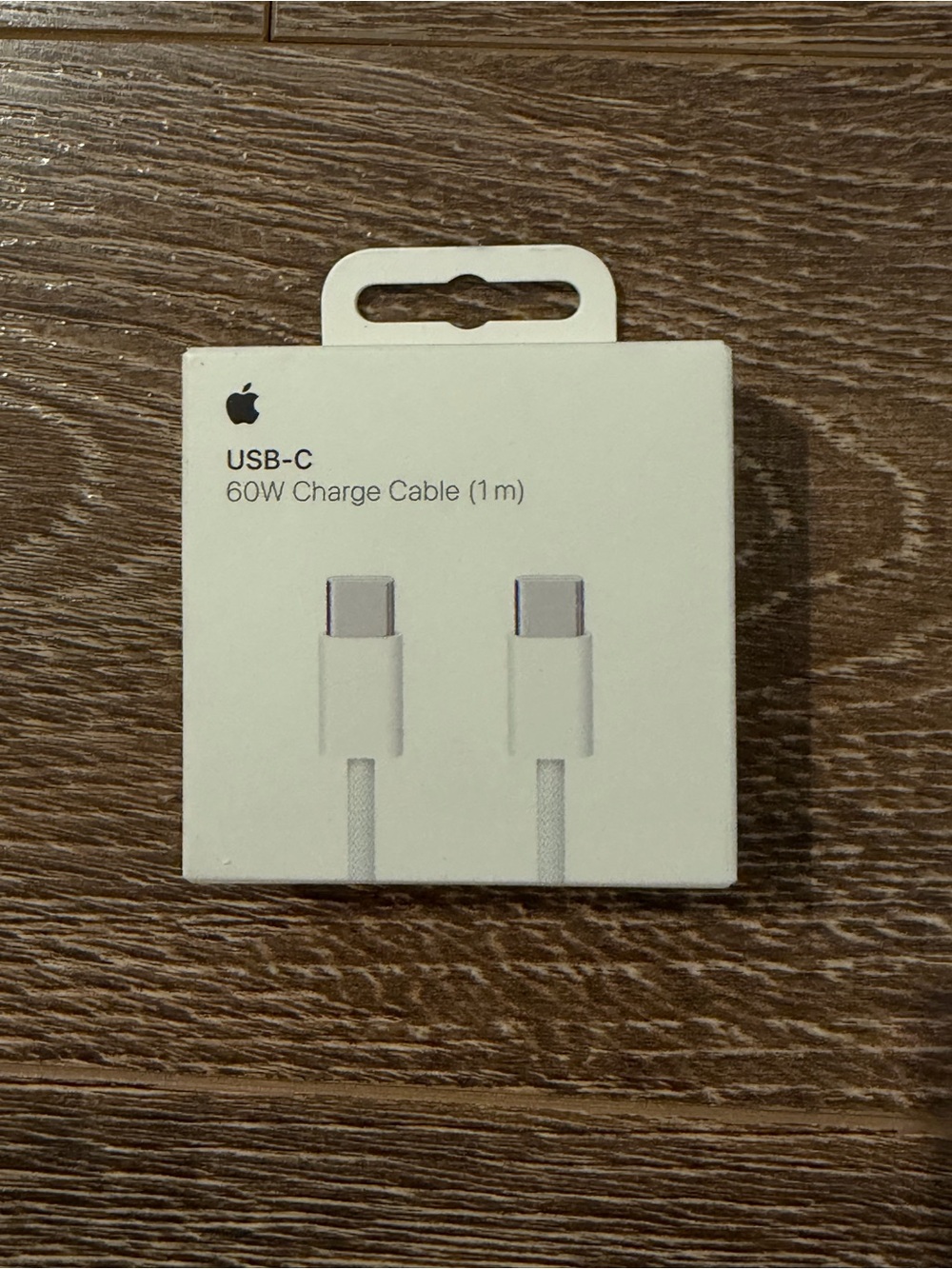 Apple 60W USB-C Charge Cable Packaging - White